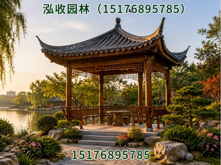 楚雄防腐木凉亭展示图